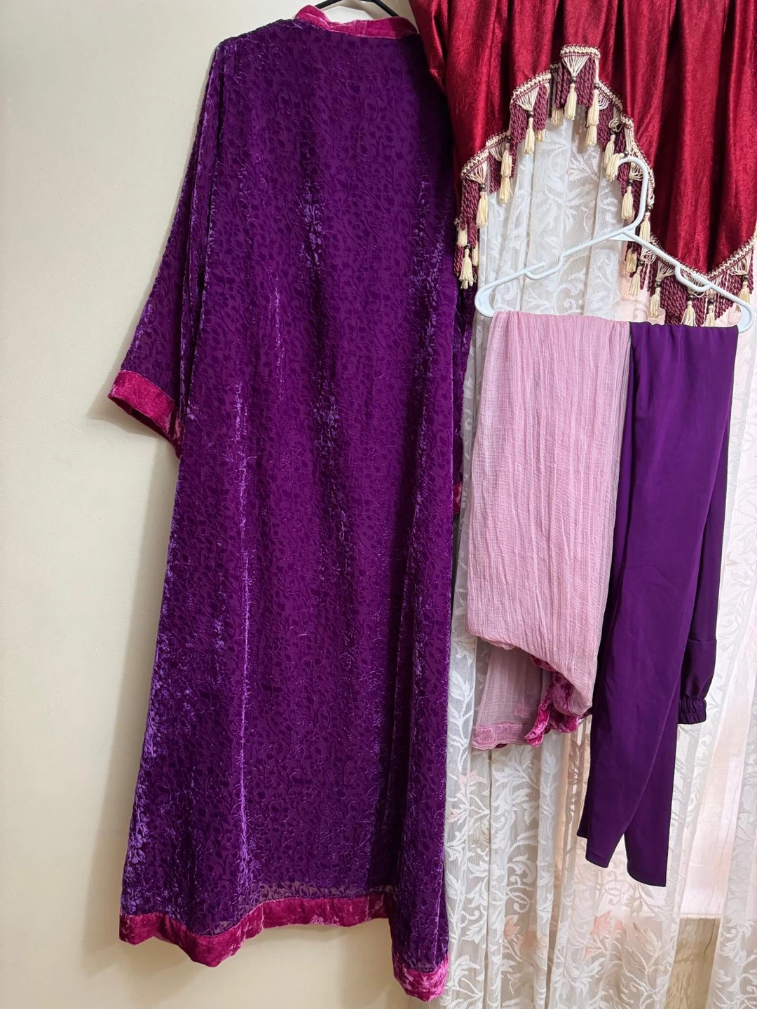 Purple Velvet Traditional Suit Set - photo 2