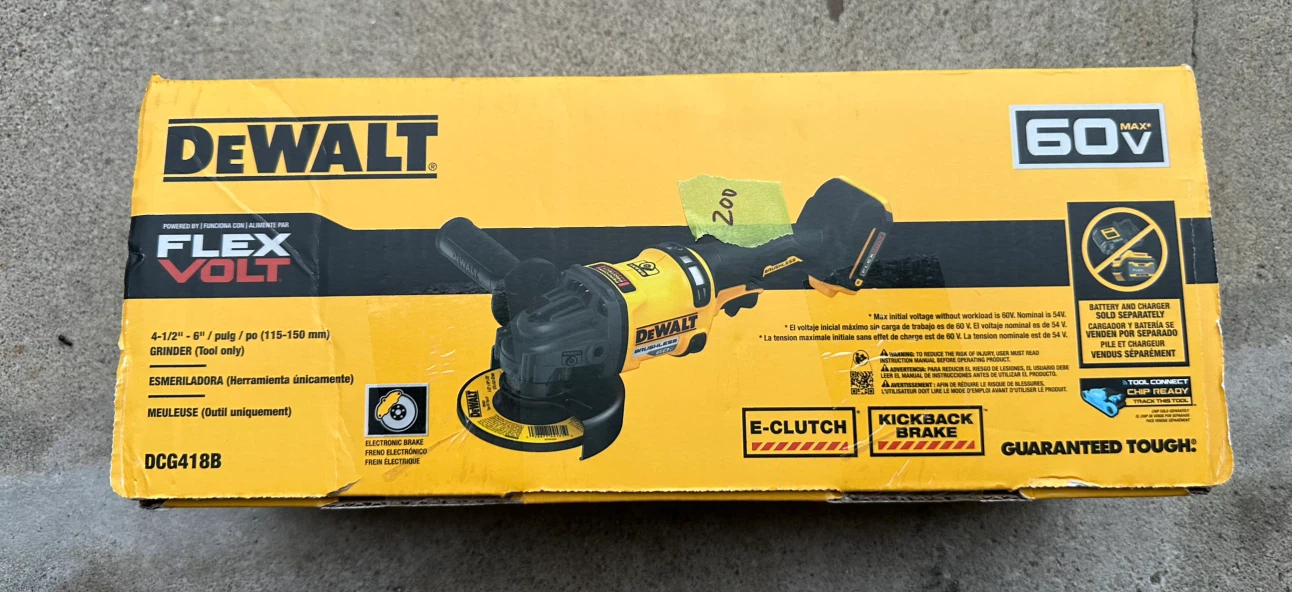 DEWALT FLEXVOLT 60V Max Grinder DCG418B