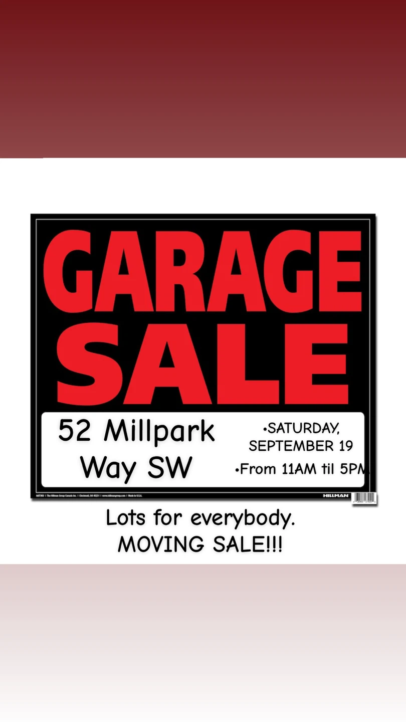 HUGE MOVING/ GARAGE SALE