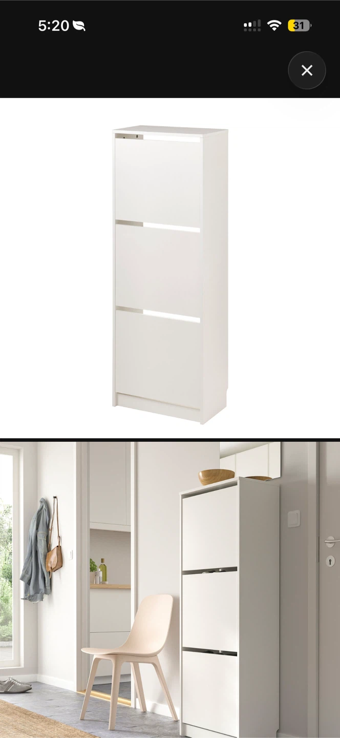 IKEA TRONES Shoe Storage Cabinet