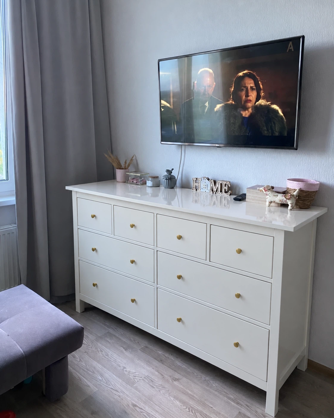 IKEA Hemnes 8-drawer White Dresser