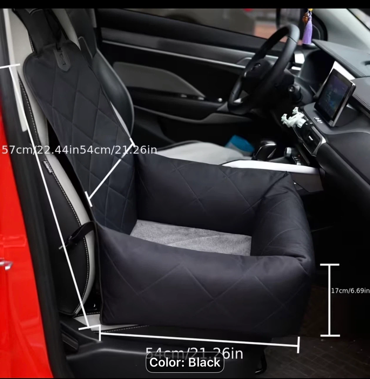 Black Pet Car Booster Seat - photo 2