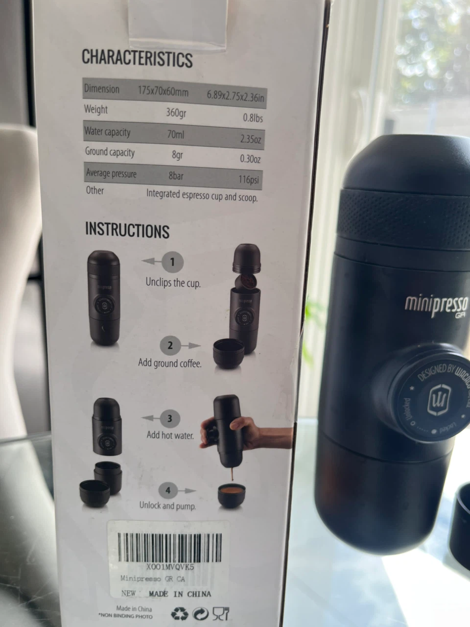 Wacaco Minipresso GR Portable Espresso Machine - photo 3