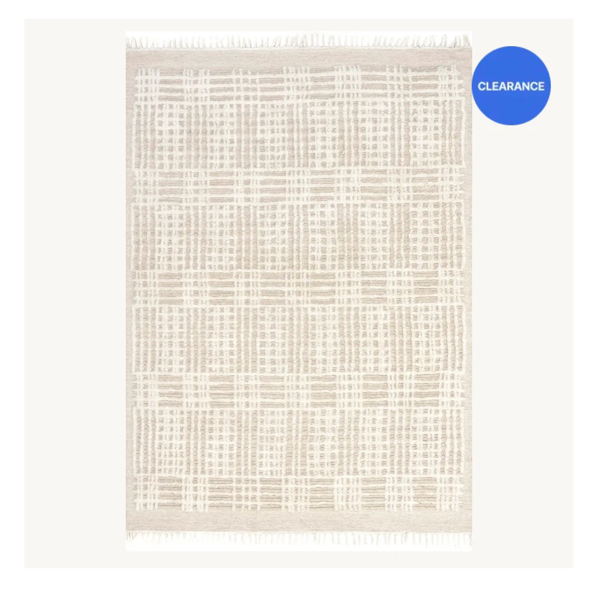 Crissy Crosshatch Shag Rug