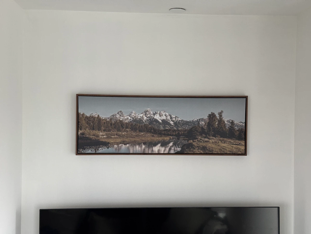 Framed large  Mountainscape Wall Art Canvas