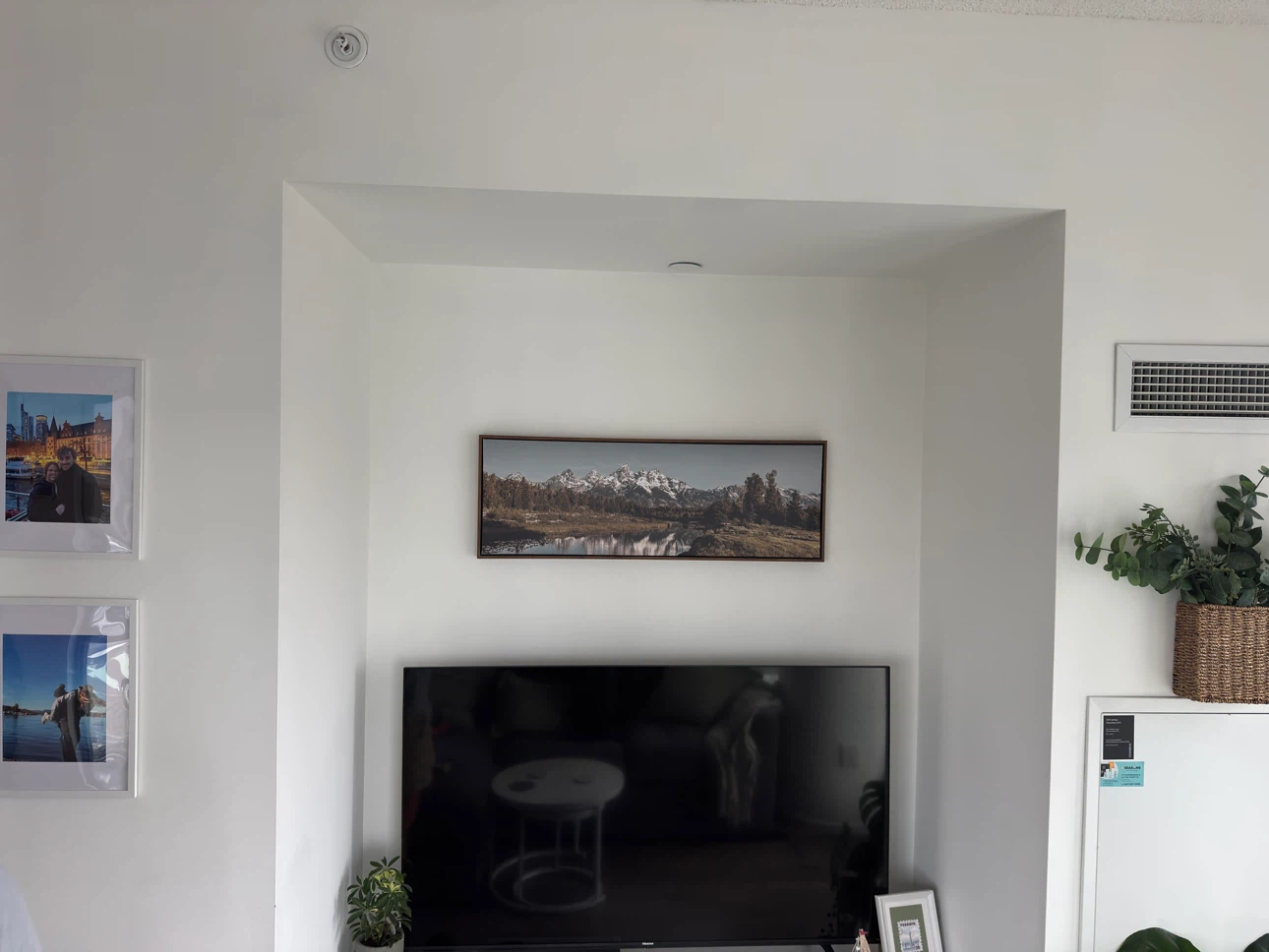 Framed large  Mountainscape Wall Art Canvas - photo 3