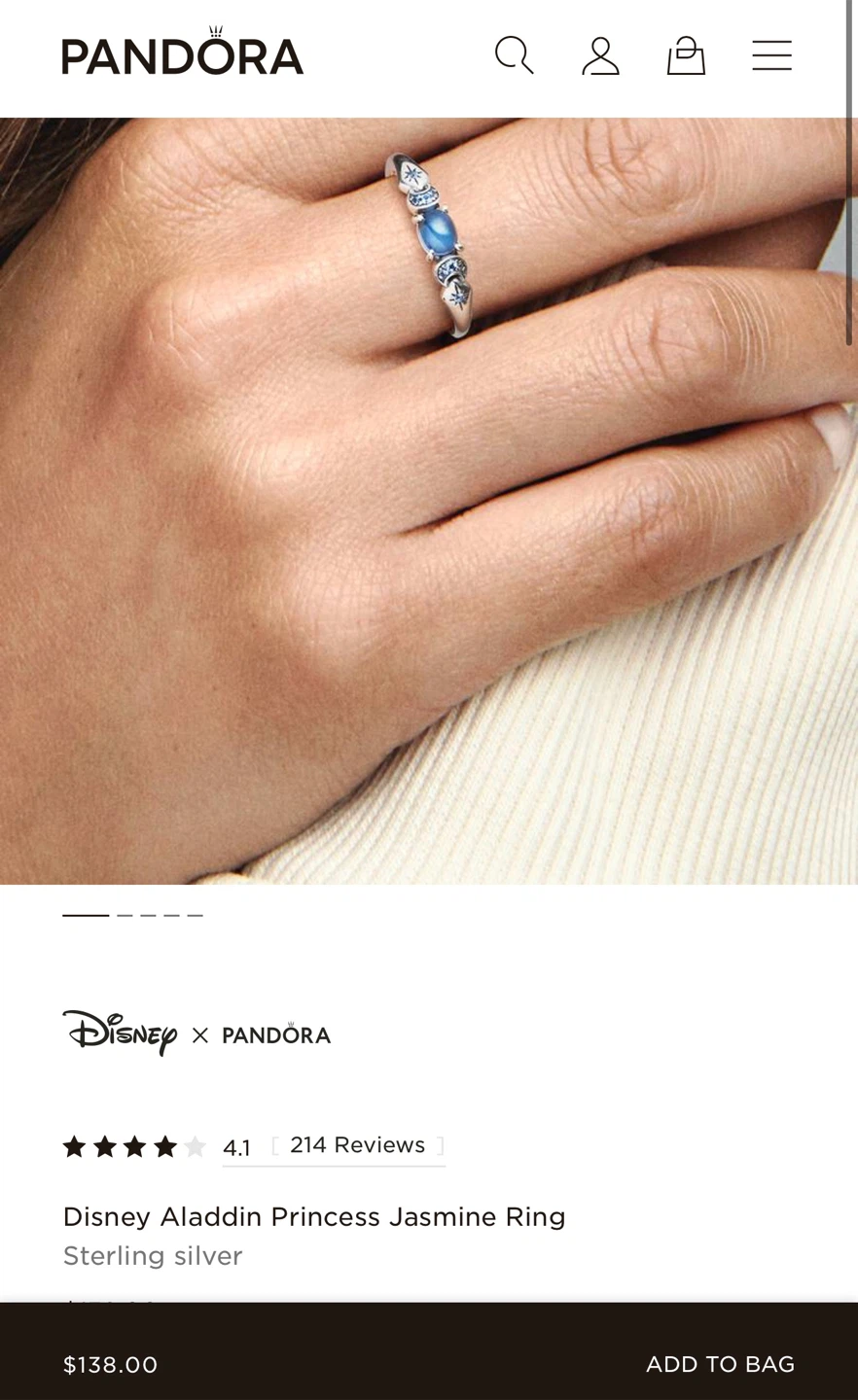 Disney x Pandora Princess Jasmine Ring - photo 2