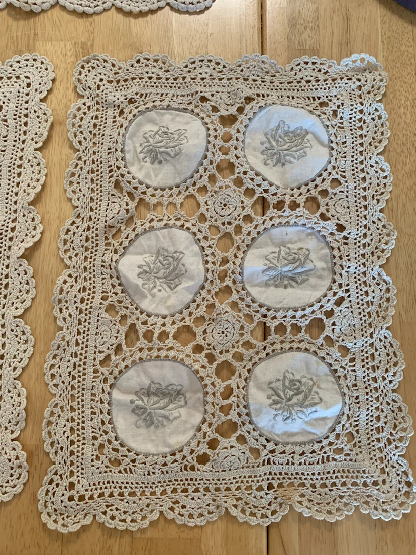 Set of 3 Vintage Crochet - photo 3