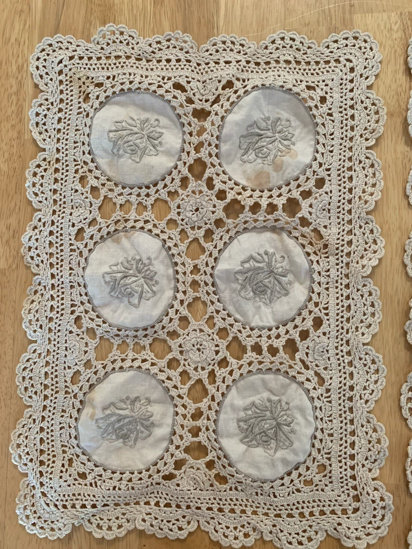 Set of 3 Vintage Crochet - photo 4