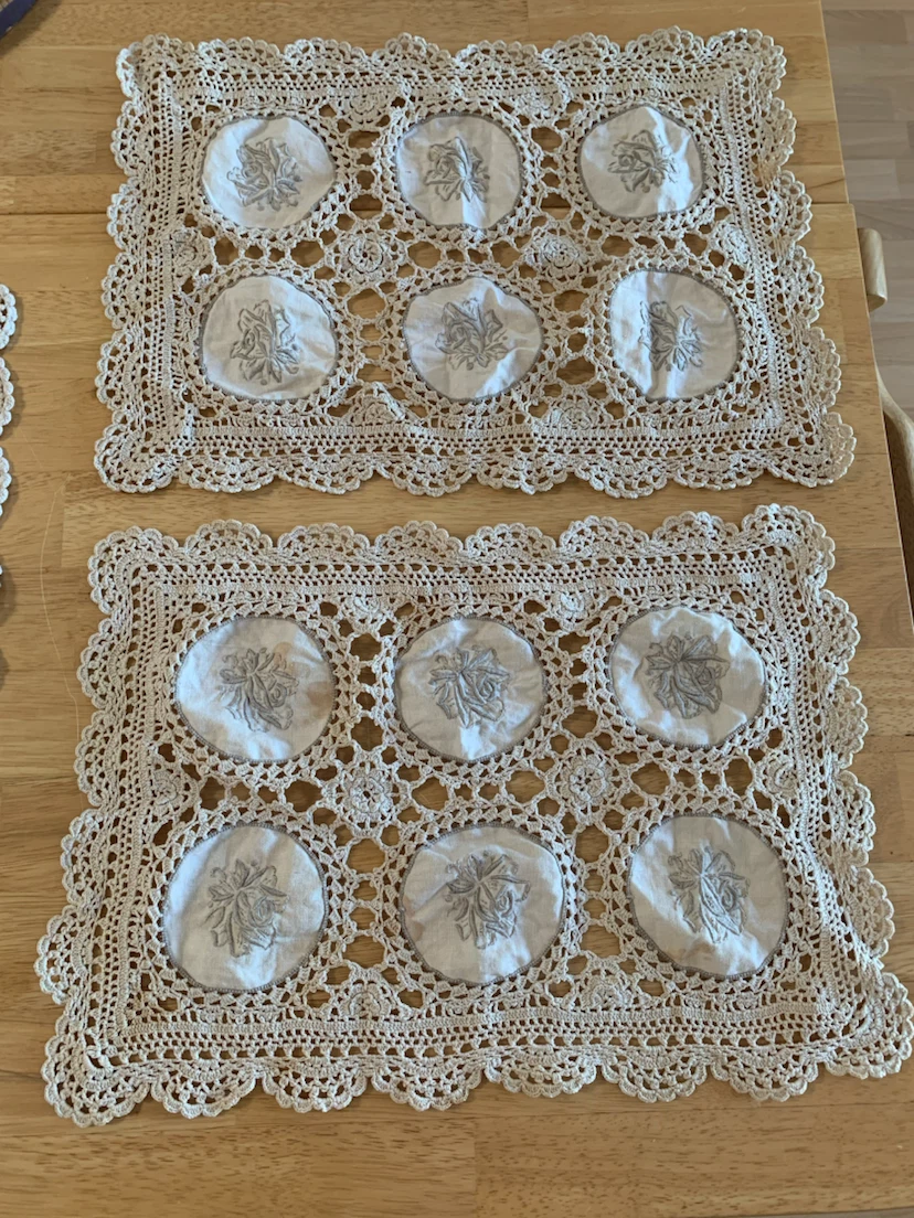 Set of 3 Vintage Crochet - photo 5