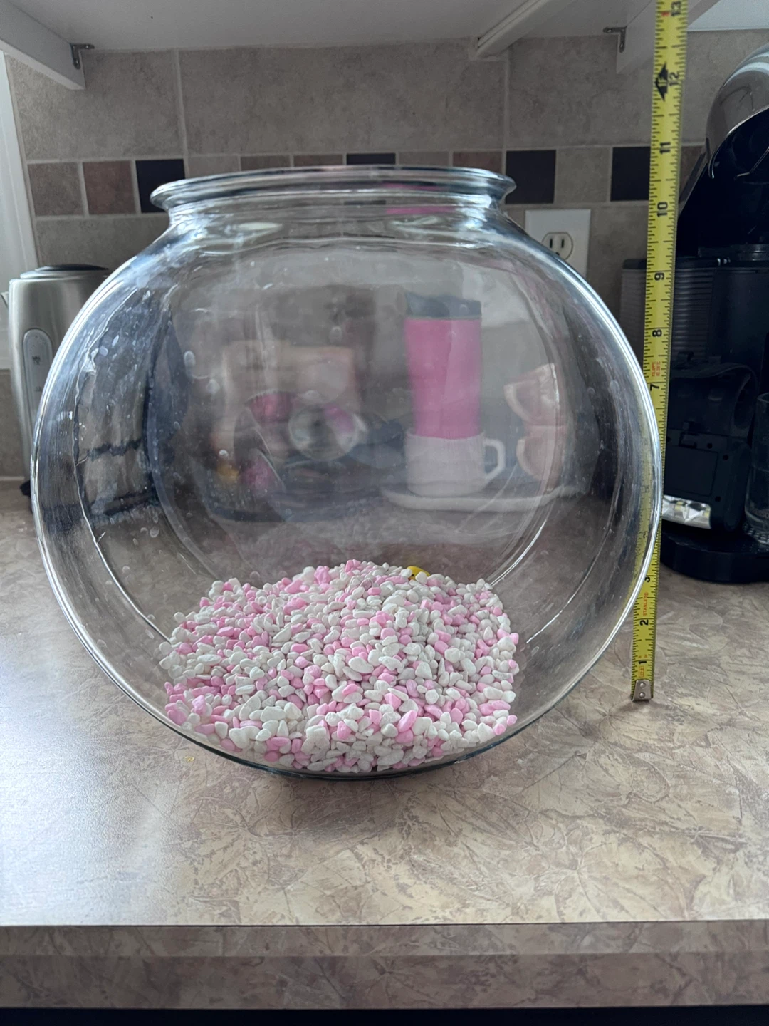 Large Round Glass Fish Bowl