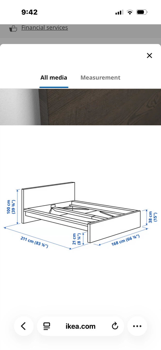 IKEA MALM Queen High Bed Frame with 1 Storage Drawer - photo 4