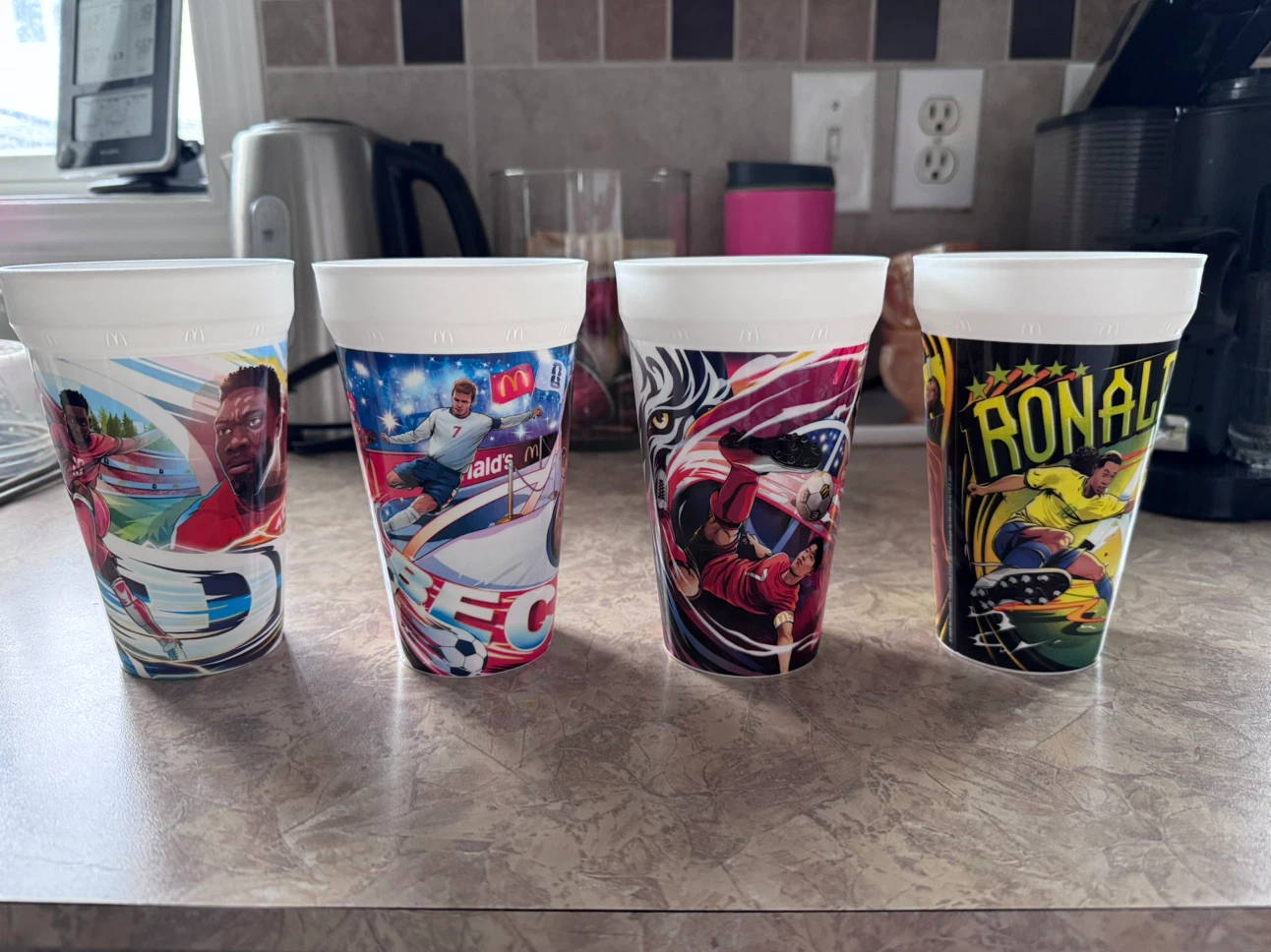 Set of 4 McDonald's FIFA World Cup Collectible Cups