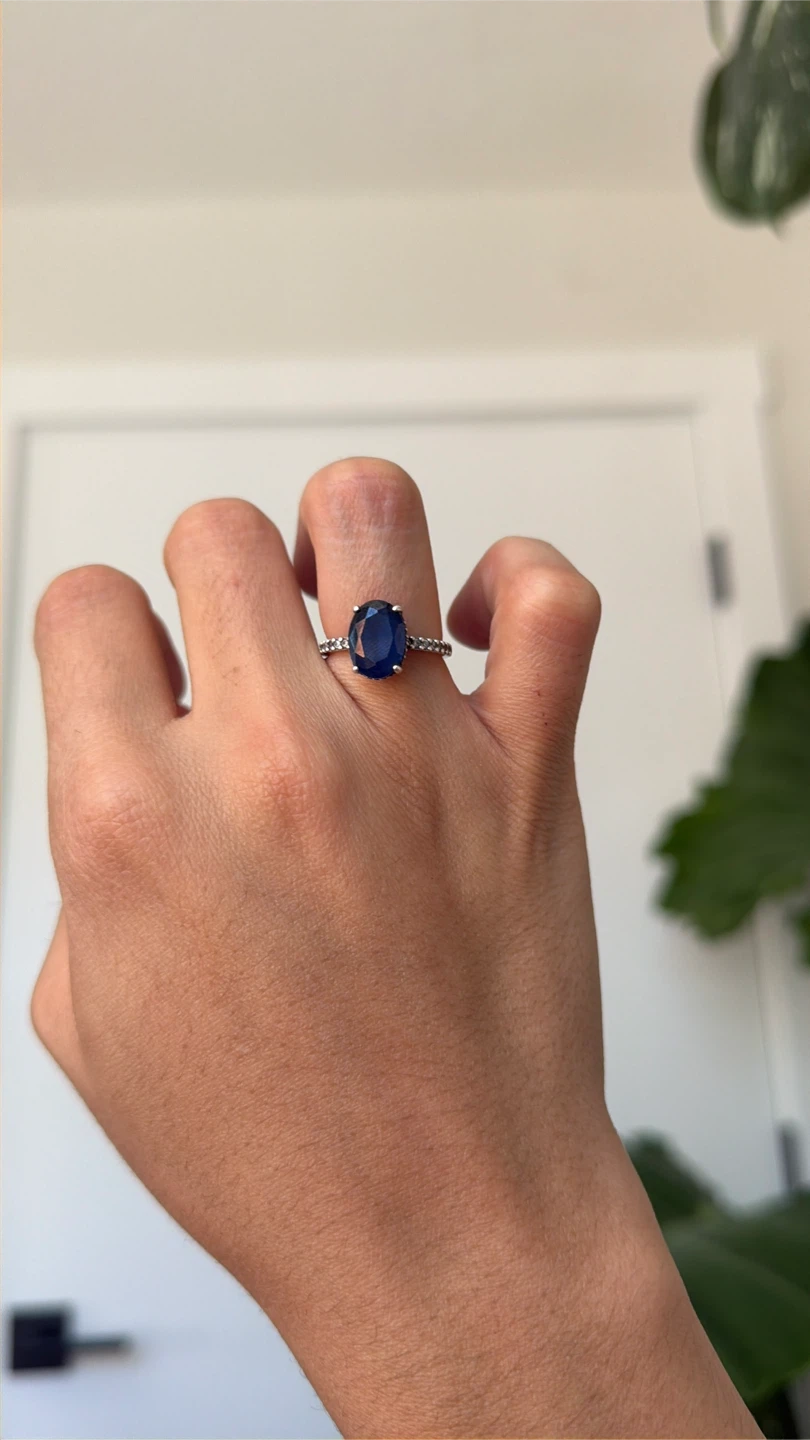 Pandora Blue Oval Ring - photo 4