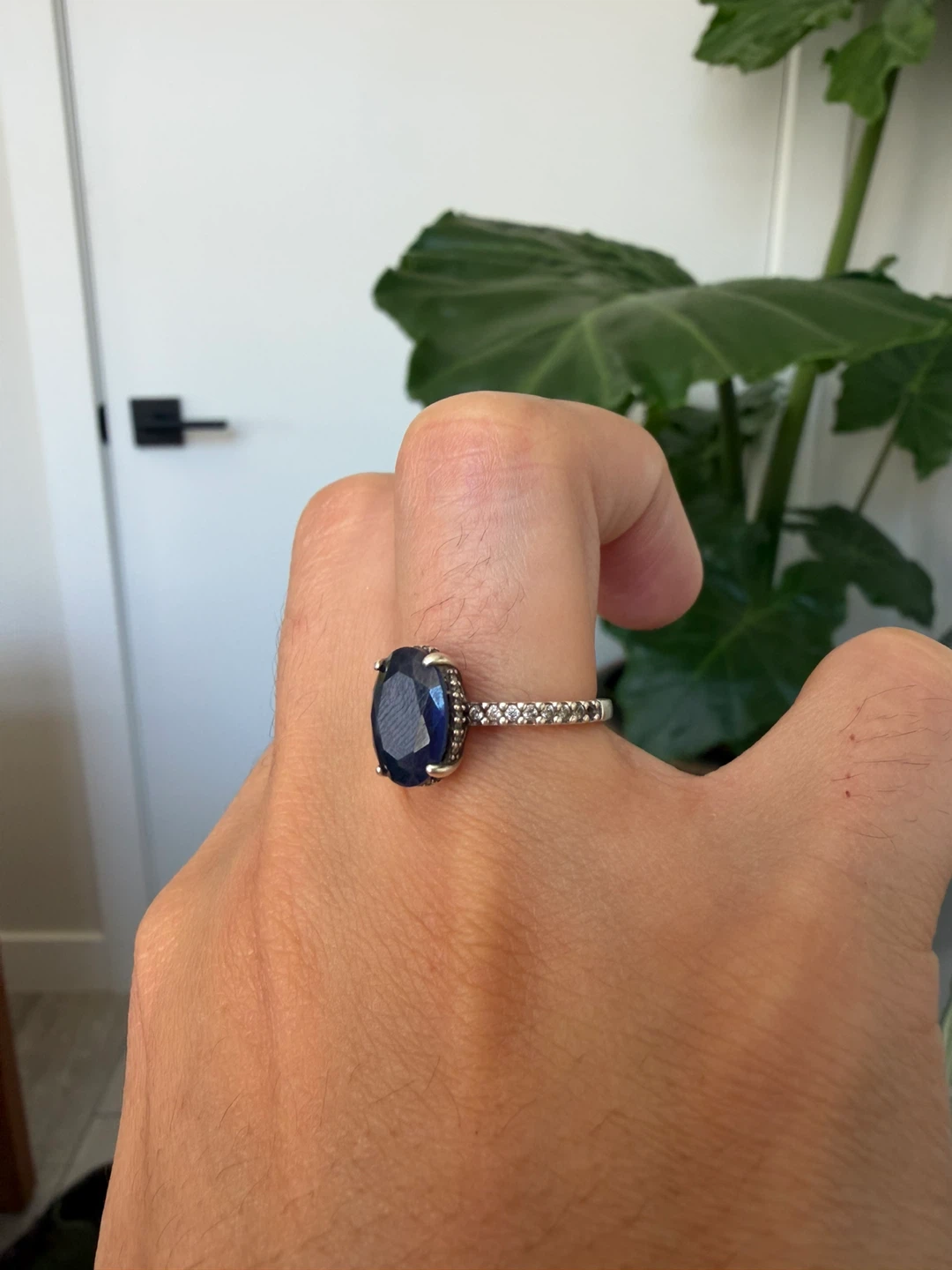 Pandora Blue Oval Ring - photo 5