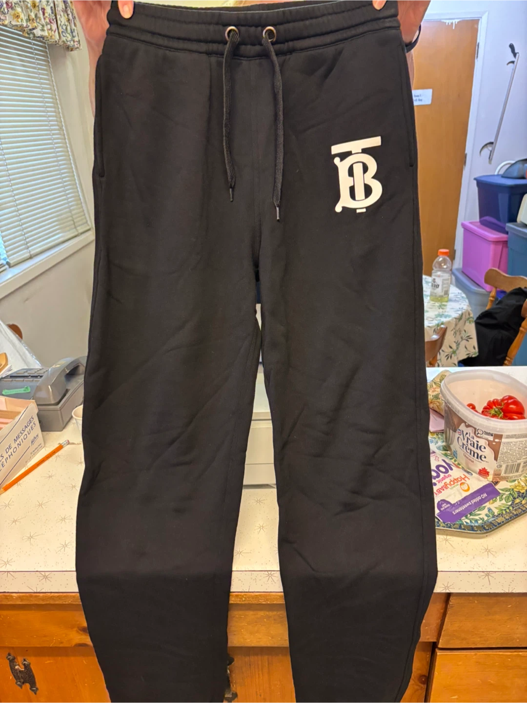 Burberry Monogram Sweatpants Black