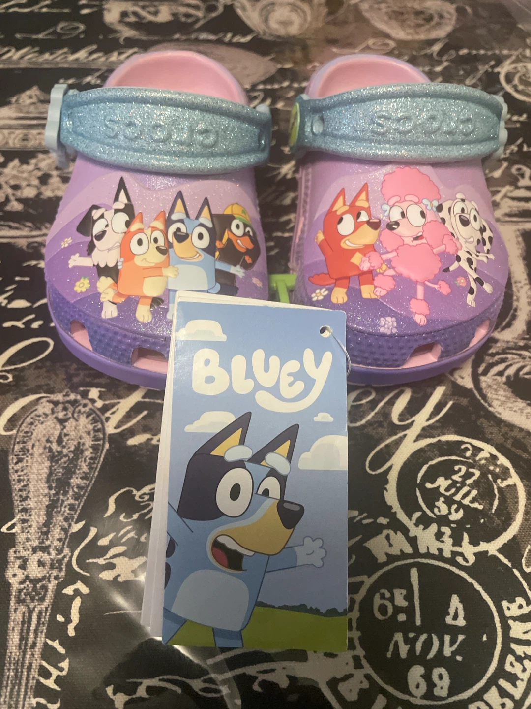 New Bluey Crocs Kids Shoes Size C6