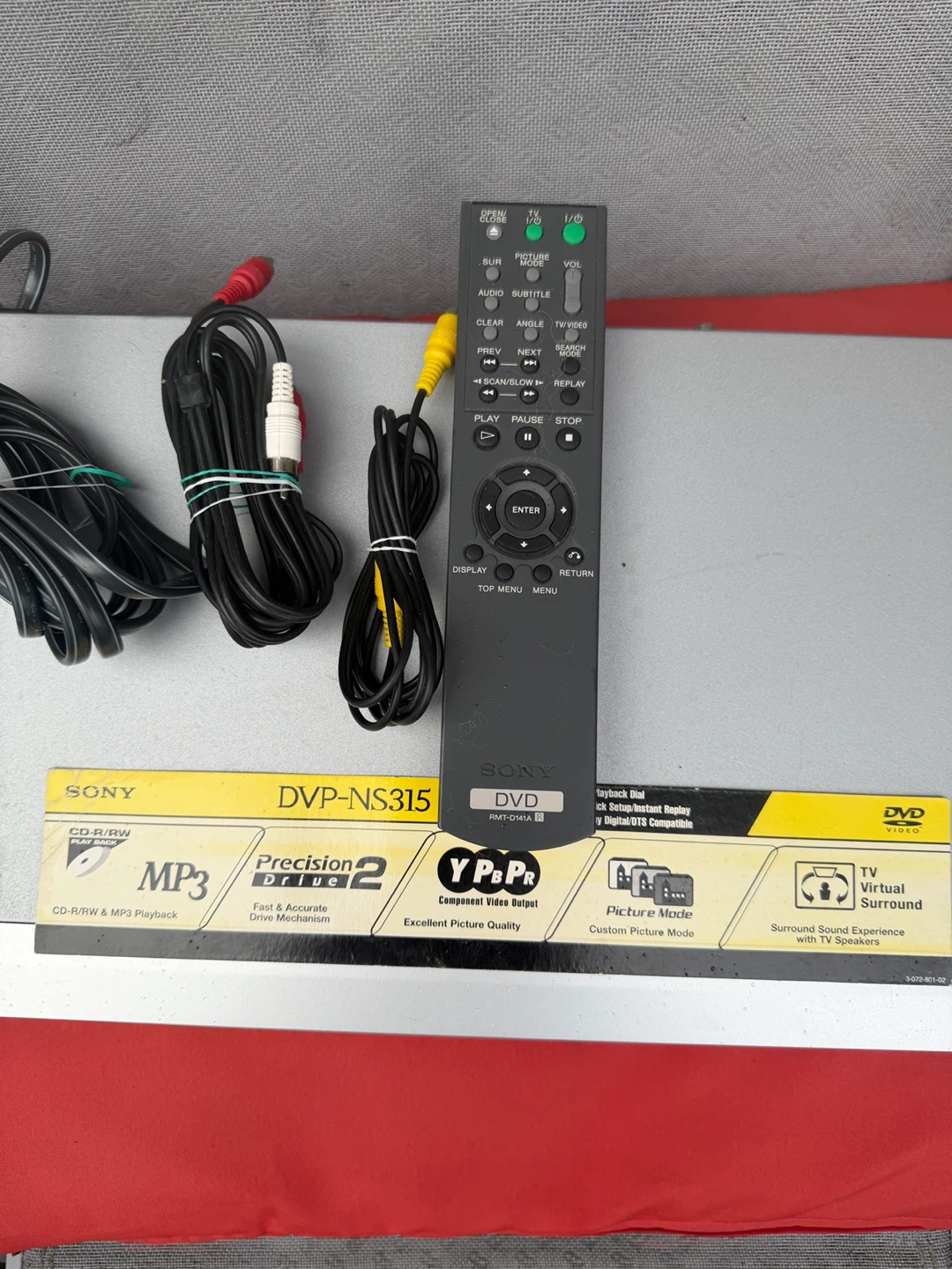Vintage Sony DVP-NS315 DVD/CD/MP3 Player  (With Remote & Cables) - photo 2
