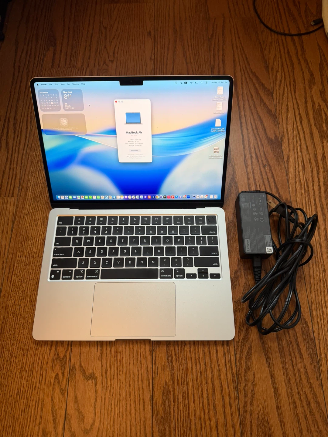 2022 MacBook Air M2 16GB RAM 256GB SSD MDM Bypassed