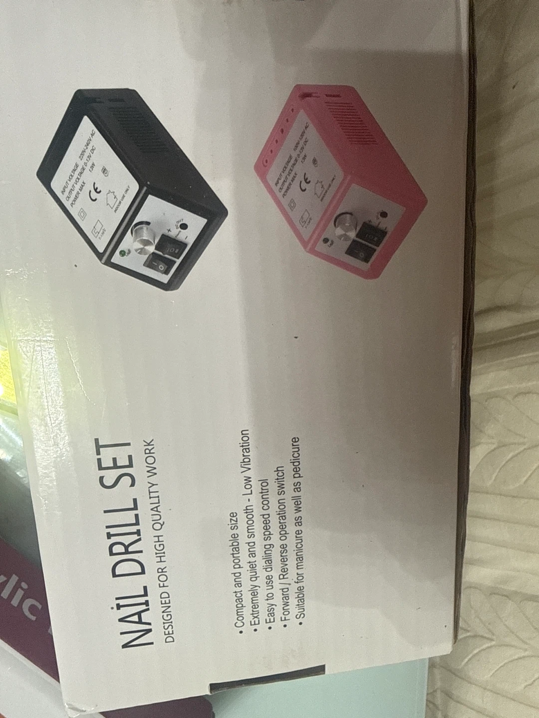Pink Electric Nail Drill Set - photo 5
