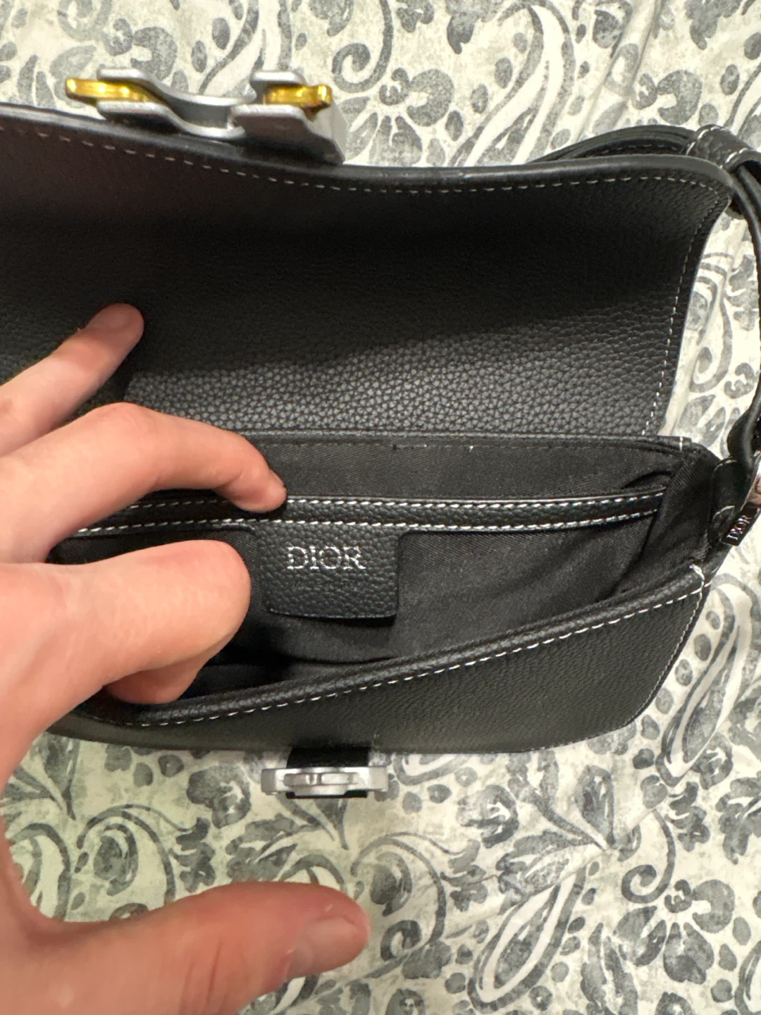 Christian Dior Leather sidebag - photo 3