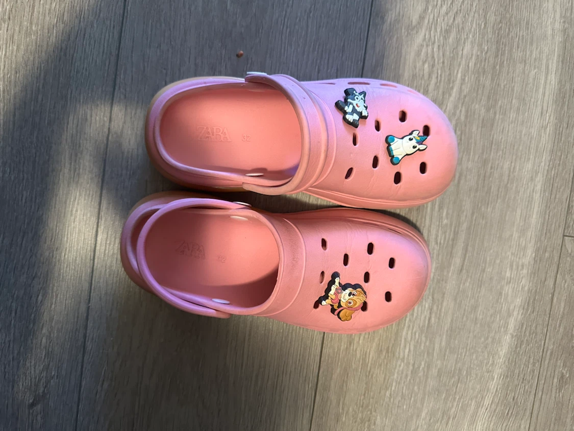 Zara Pink Kids Clogs Size 32 - photo 2
