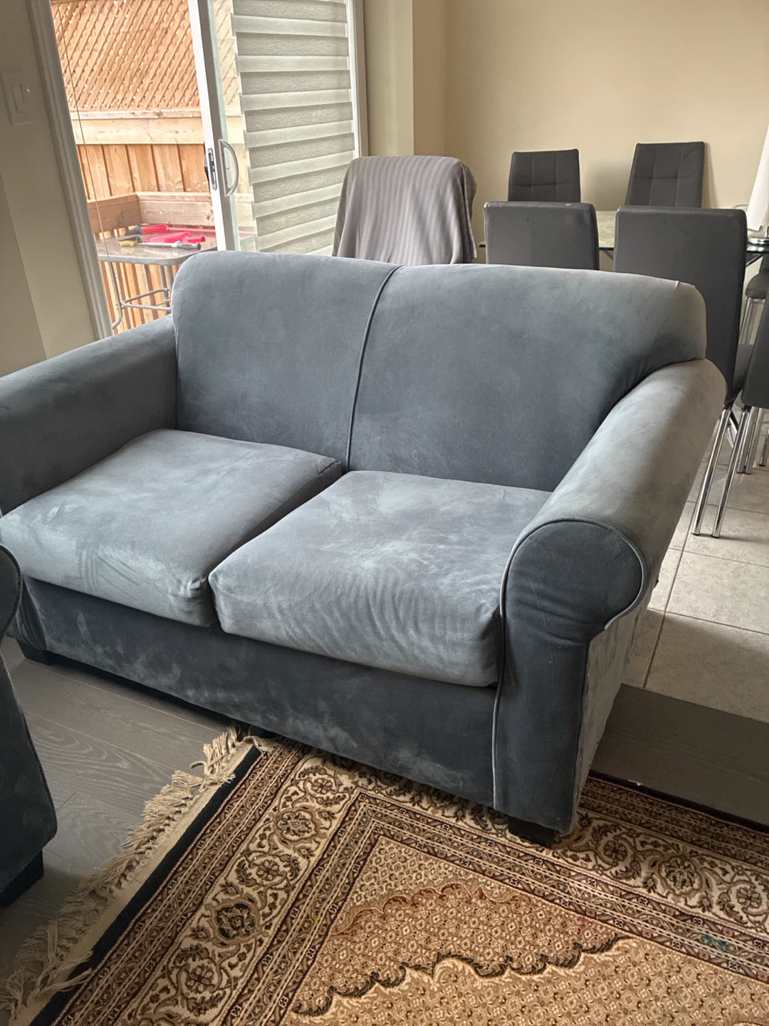 Grey Two-Seater Sofa - photo 2