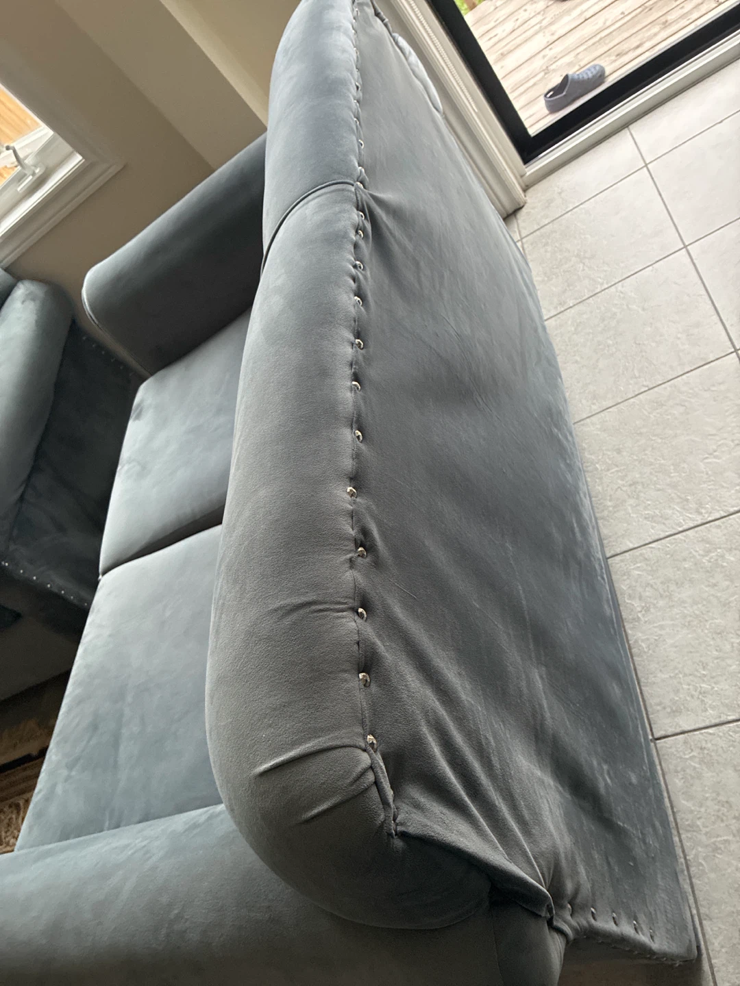 Grey Two-Seater Sofa - photo 4