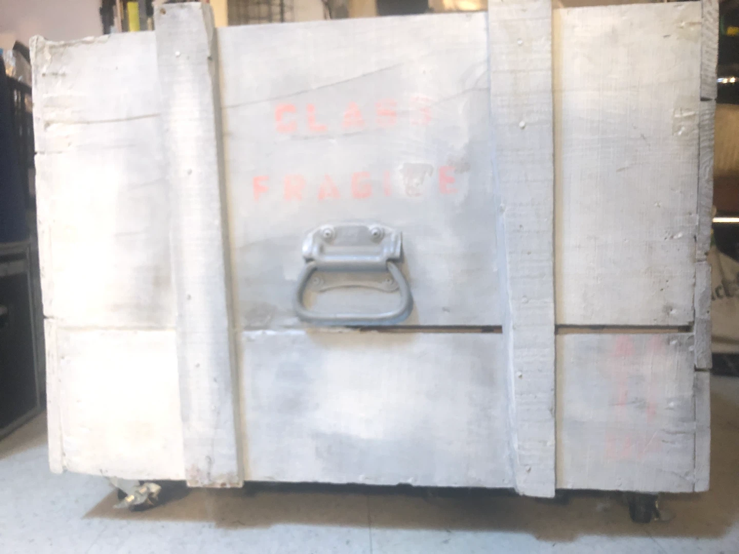 Large Wooden Storage Crate on Wheels - photo 2