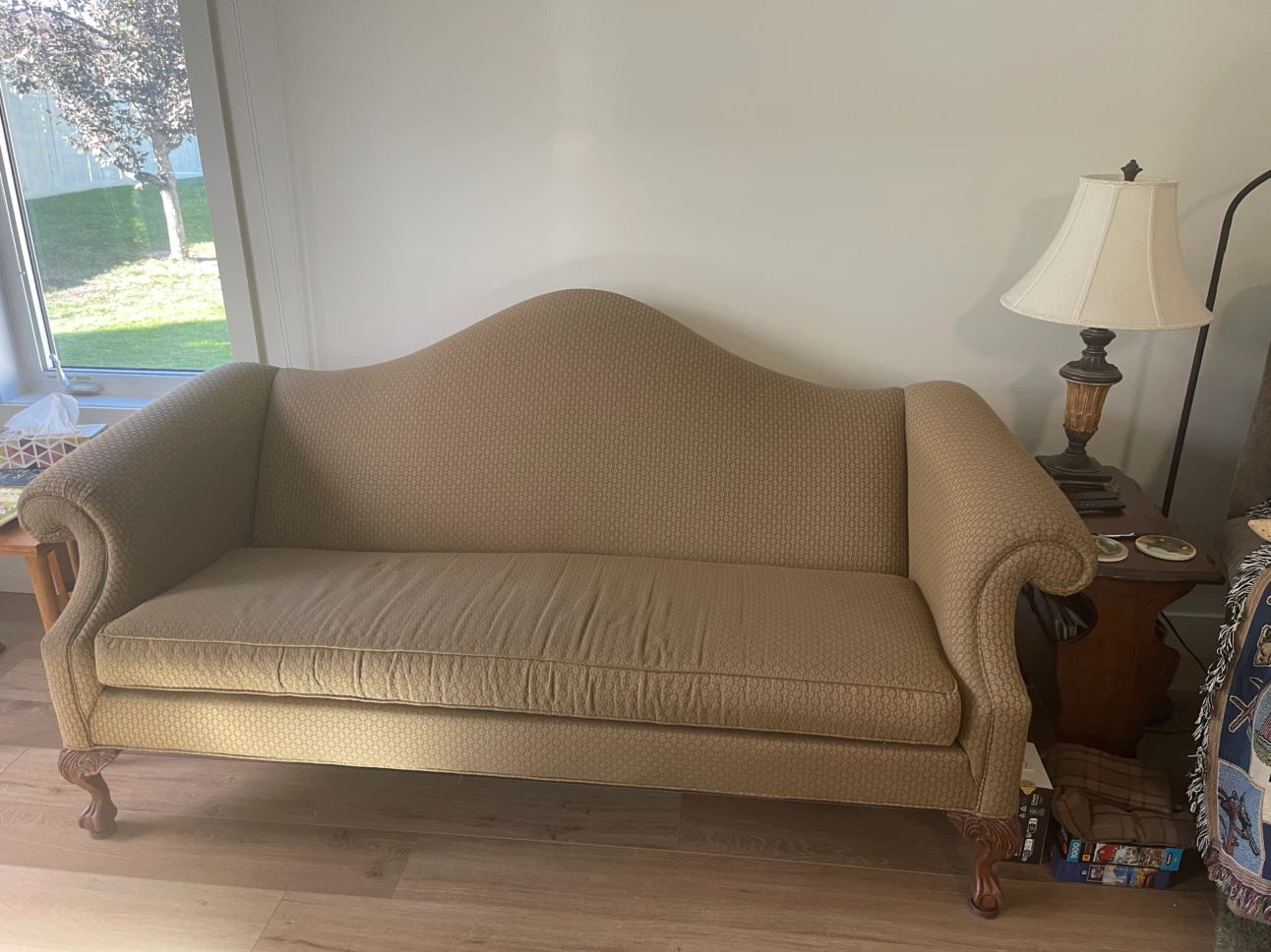 Ethan Allen Camelback Sofa and Love Seat - photo 2