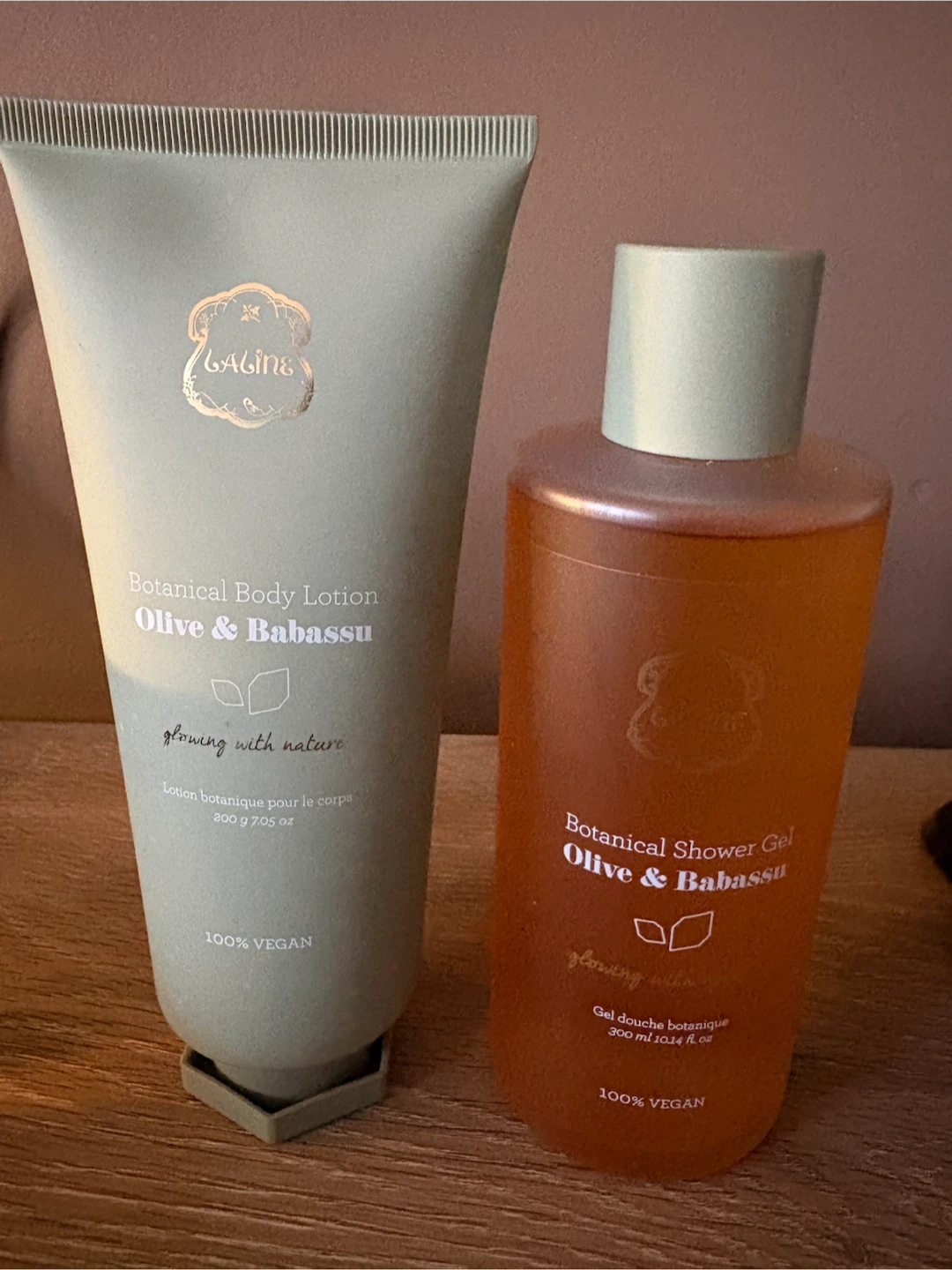 Laline Olive & Babassu Body Lotion and Shower Gel Set