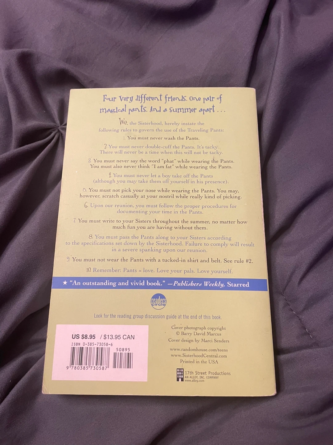 The Sisterhood of the Traveling Pants by Ann Brashares - photo 2