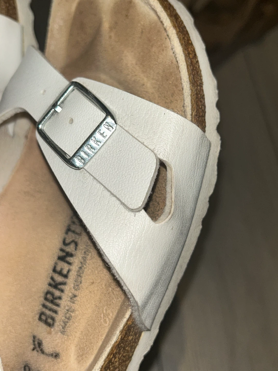 Birkenstock white sandals size 39 (Rio) - photo 4