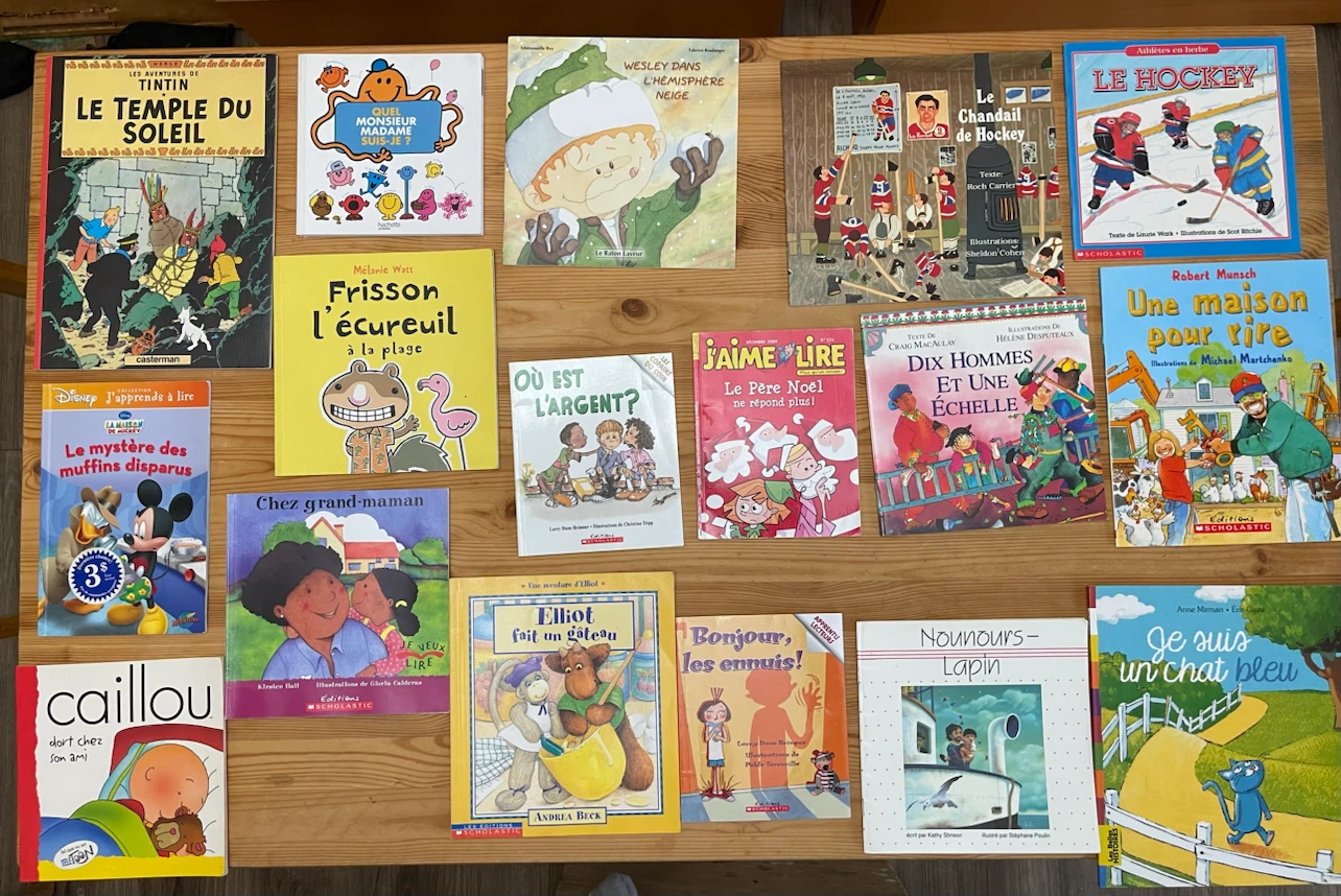 French books…, mostly for children, some adult & instructional