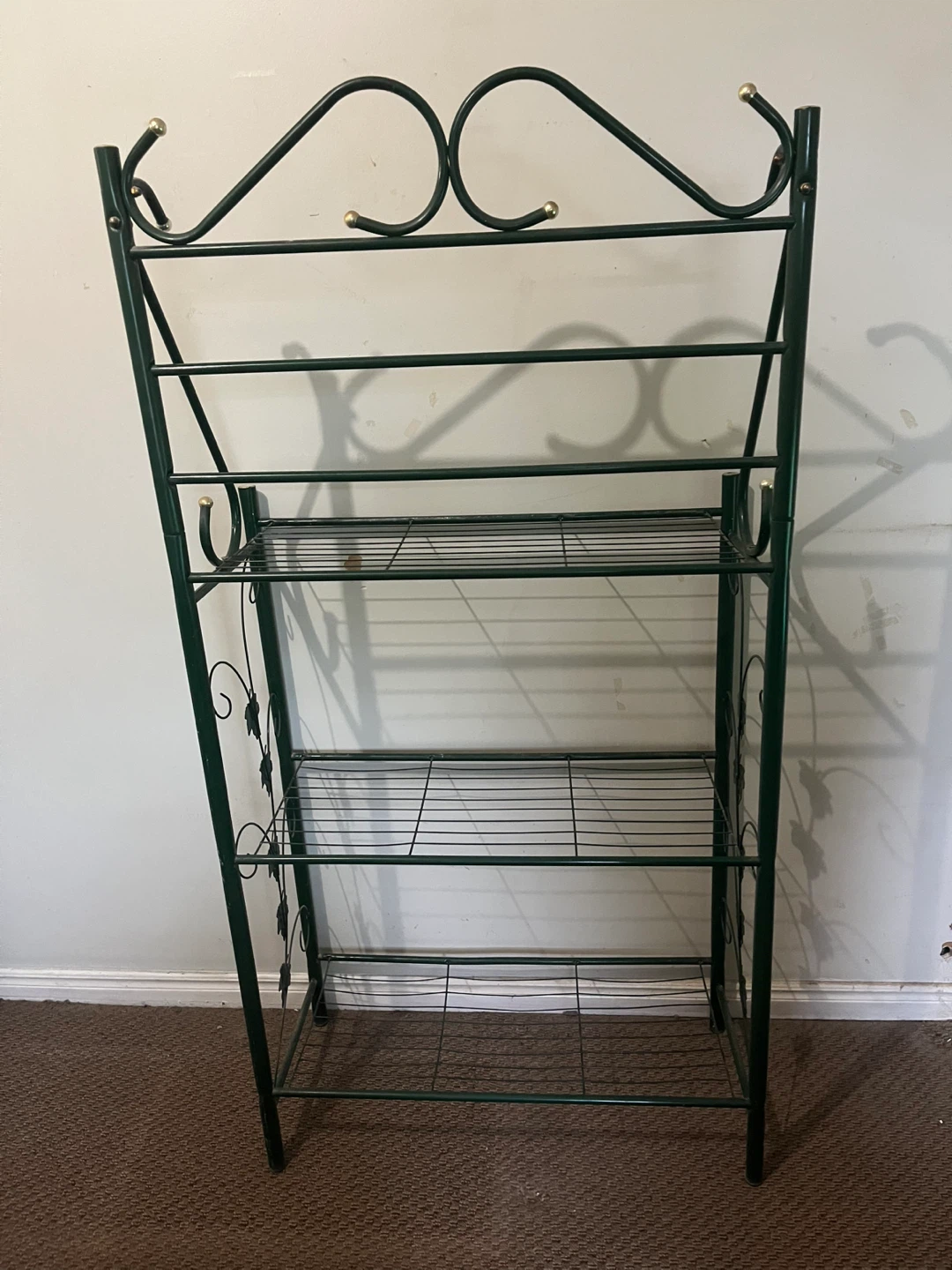 Green Metal Baker's Rack with Shelves - photo 2