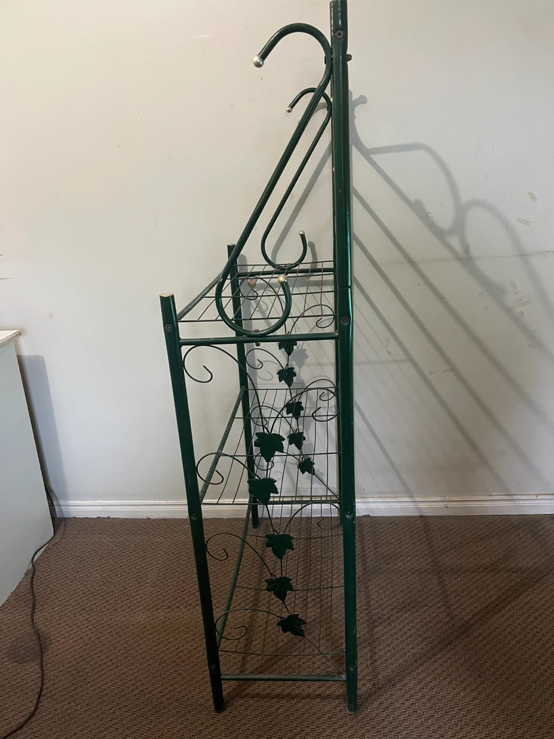 Green Metal Baker's Rack with Shelves - photo 3