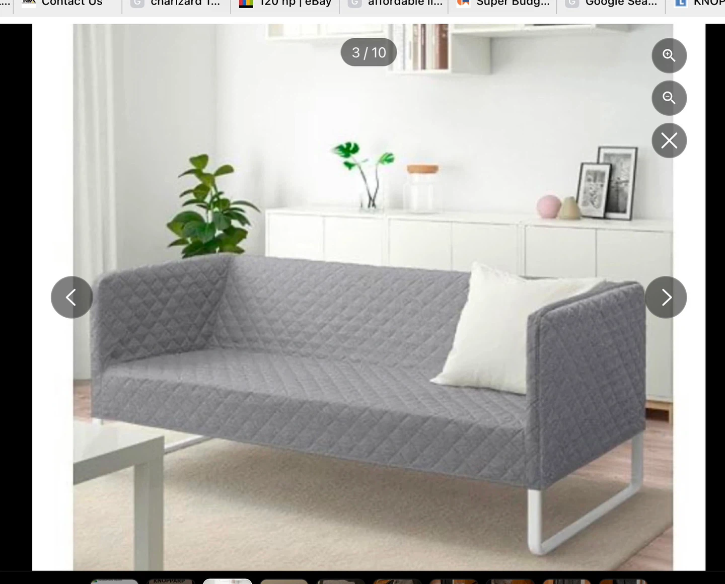 IKEA KNOPPARP Sofa, Grey( Free)