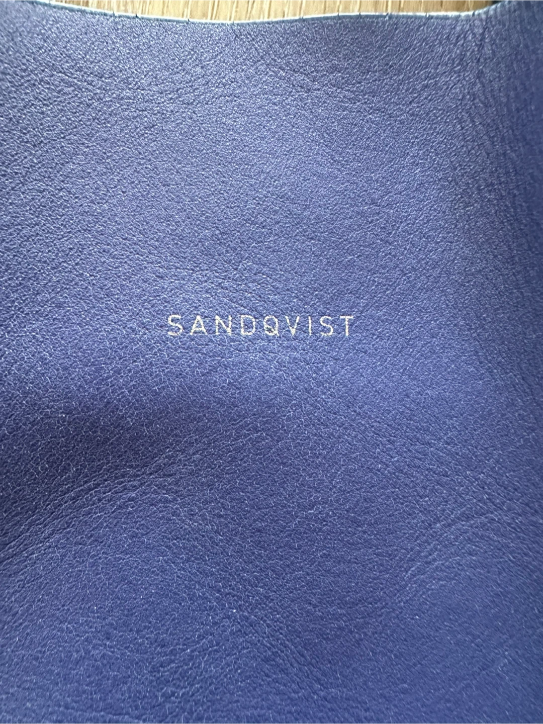 Sandqvist Leather Tote Bag blue&black - photo 2