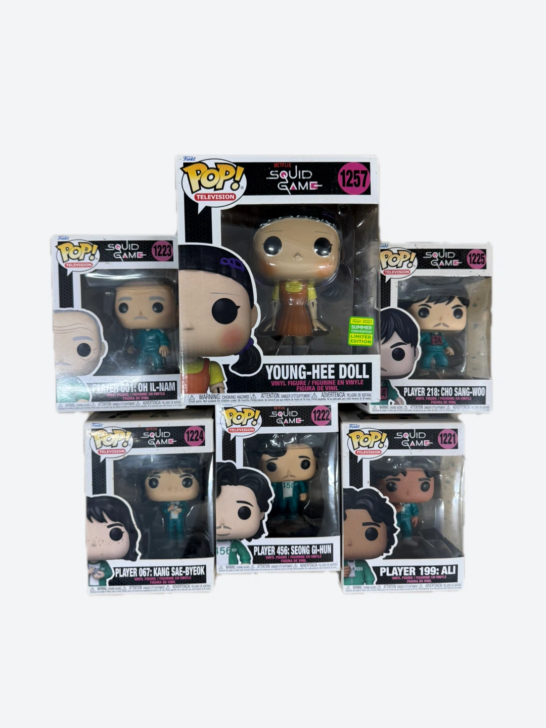 Squid Game Vinyl Figures - Set of 6