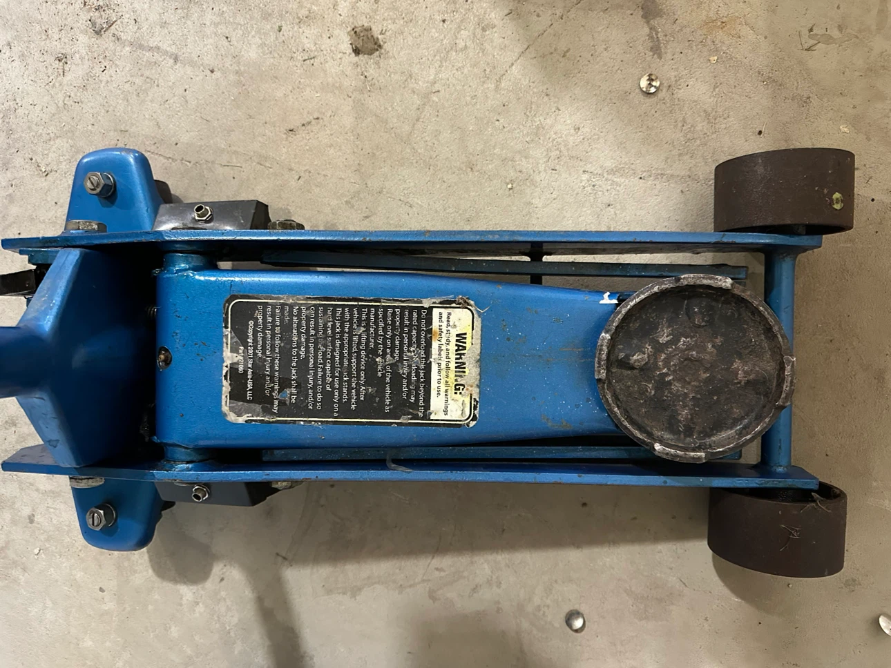 grinder with stand, portable air tank, floor jack - photo 4
