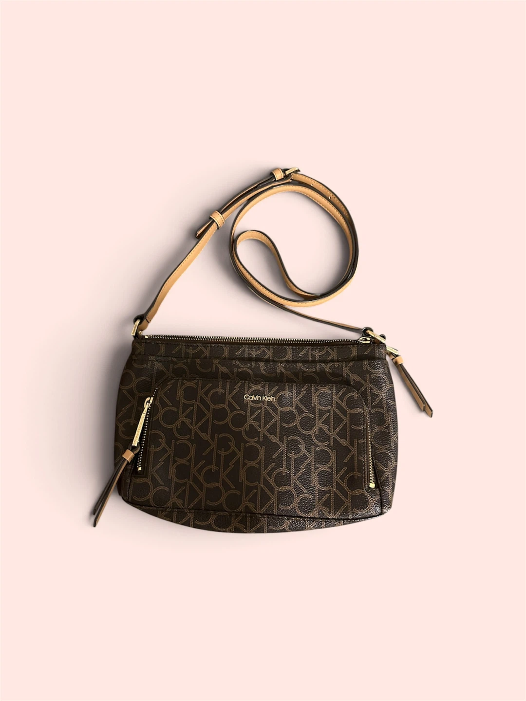 Calvin Klein Logo Print Crossbody Bag