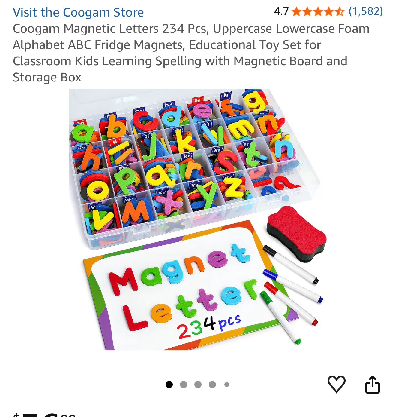 Coogam Magnetic Letters 234-Piece Set - photo 2
