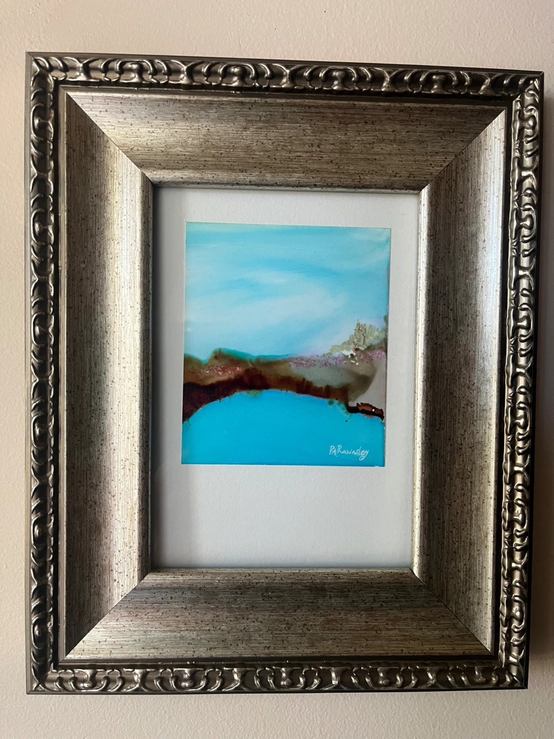 Art- Original Art- Alcohol Ink Mini Landscape