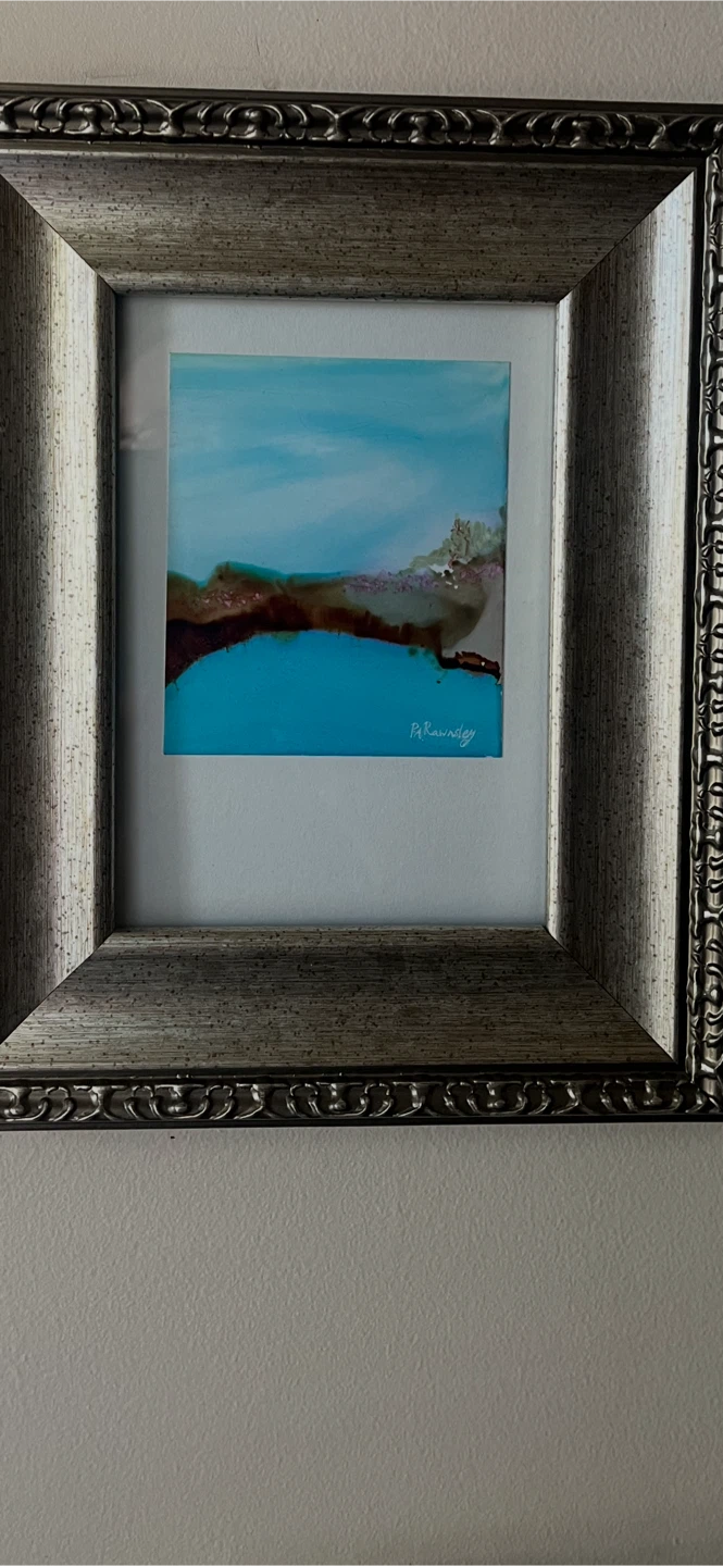 Art- Original Art- Alcohol Ink Mini Landscape - photo 4