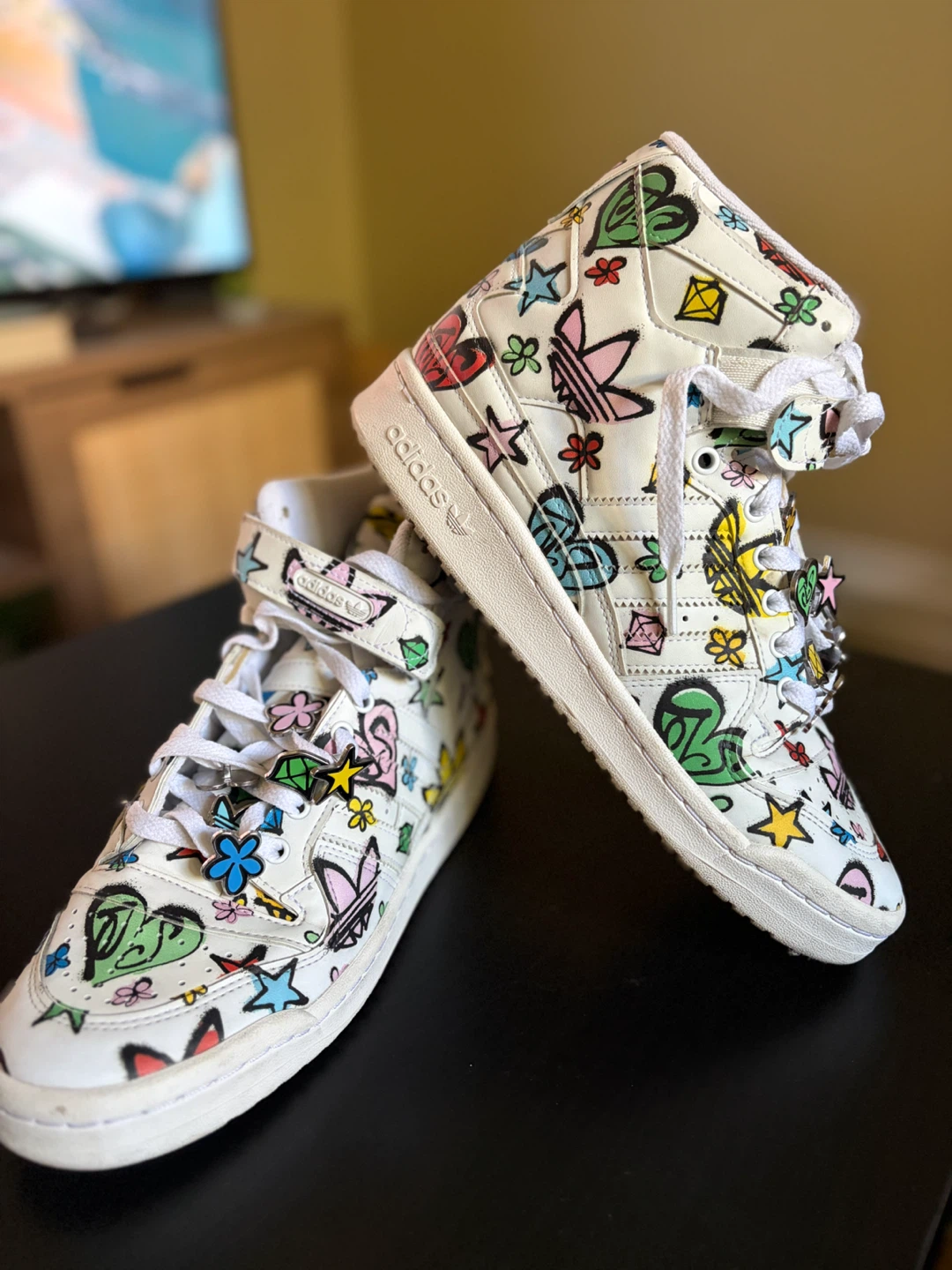 Adidas Forum 84 High x Jeremy Scott Graffiti – Size 8