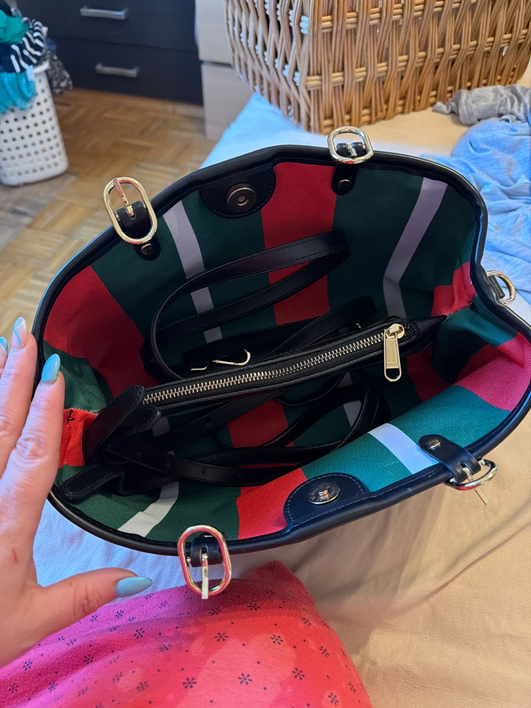 Black Gucci Pattern Tote Bag - photo 2