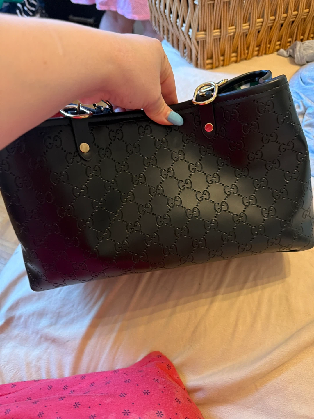 Black Gucci Pattern Tote Bag - photo 3