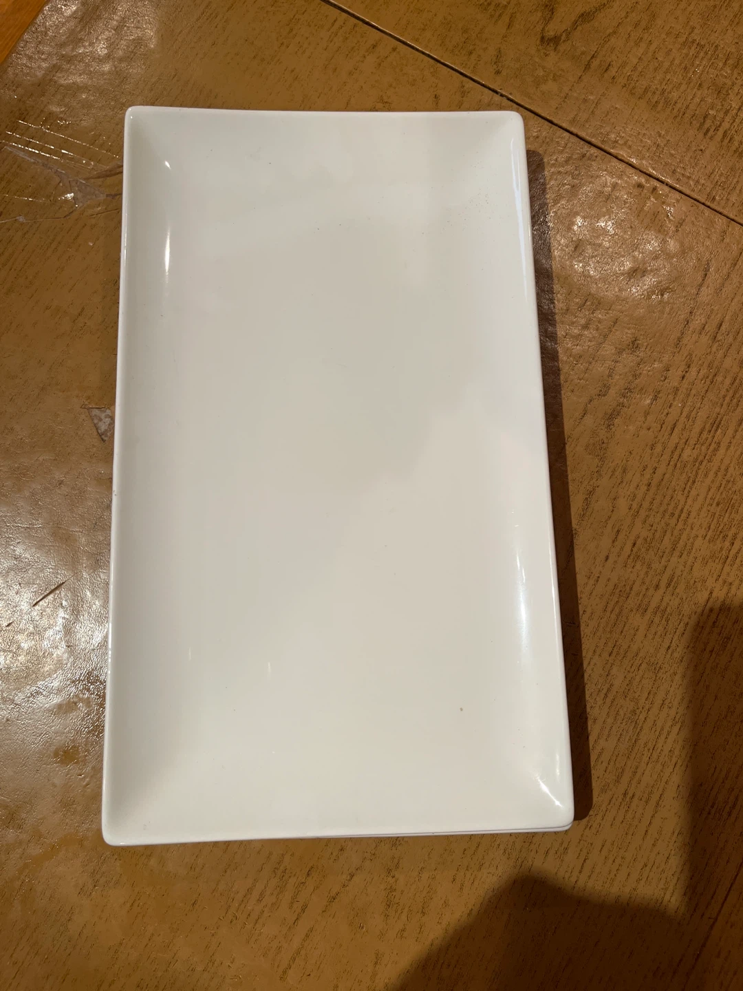 Three White Rectangular Serving Platters - photo 2