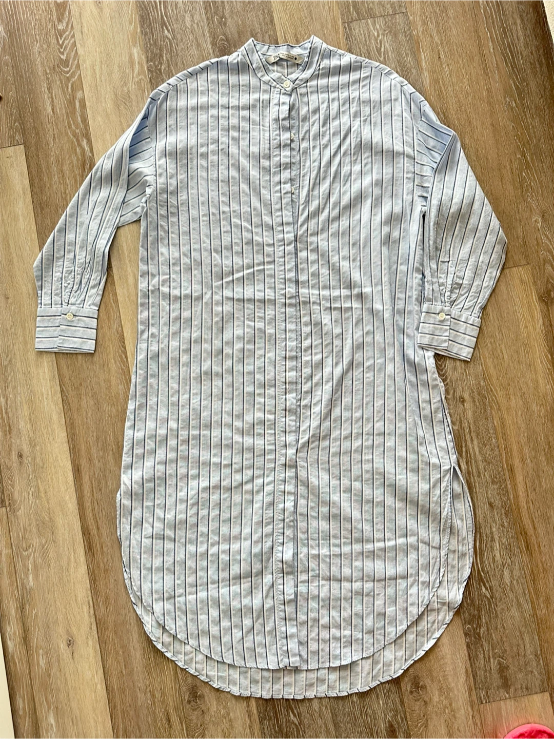 Zara Striped Long Shirt - Size XS