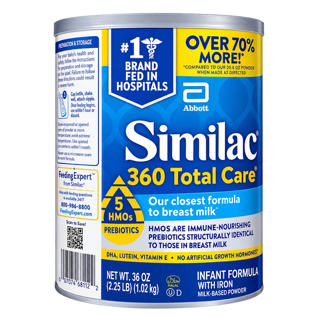 Similac 360 Total Care Infant Formula 36 oz